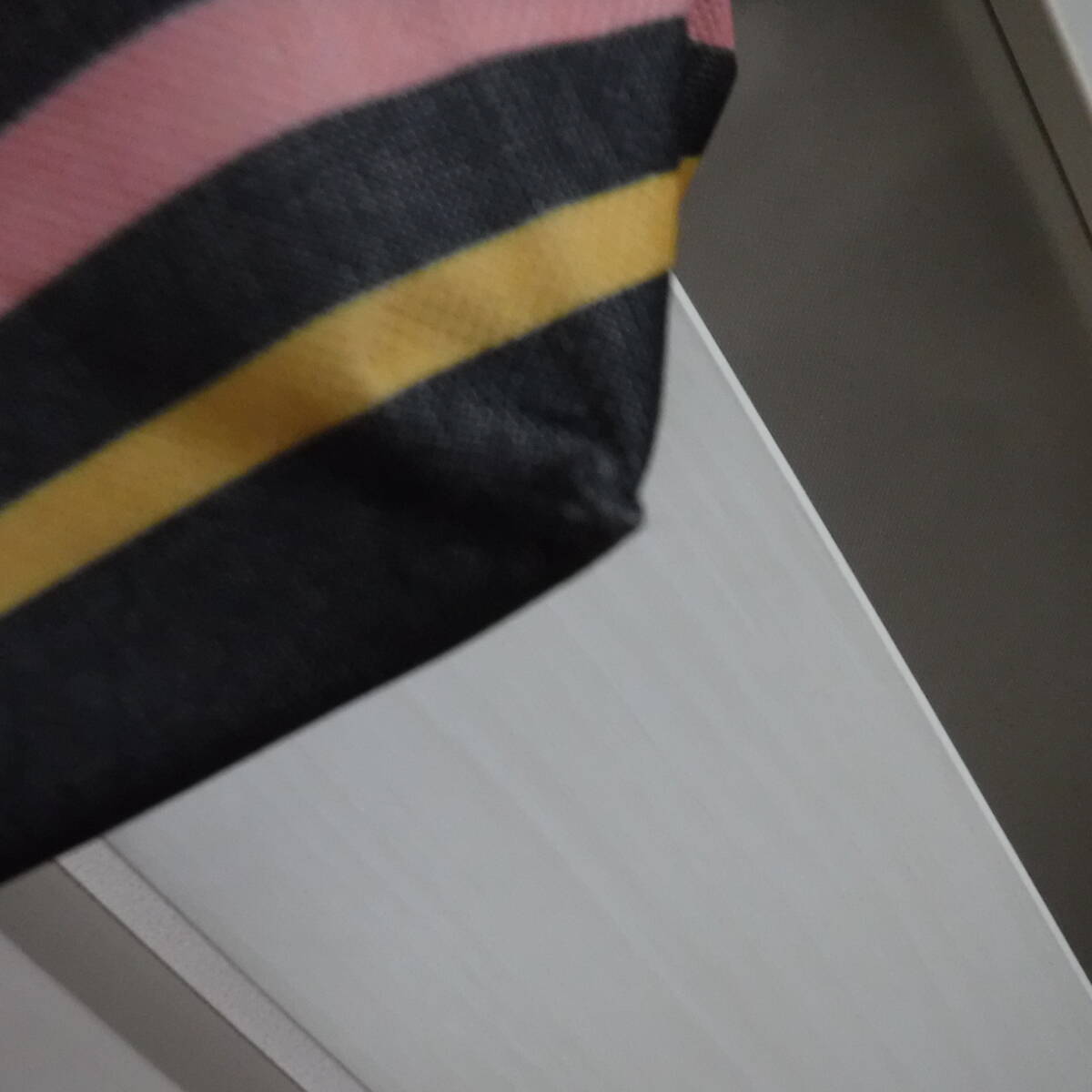 稅不要特価 美品!SHIPS シップス デニム色×カラフルボーダー 男女OK トートバッグ?