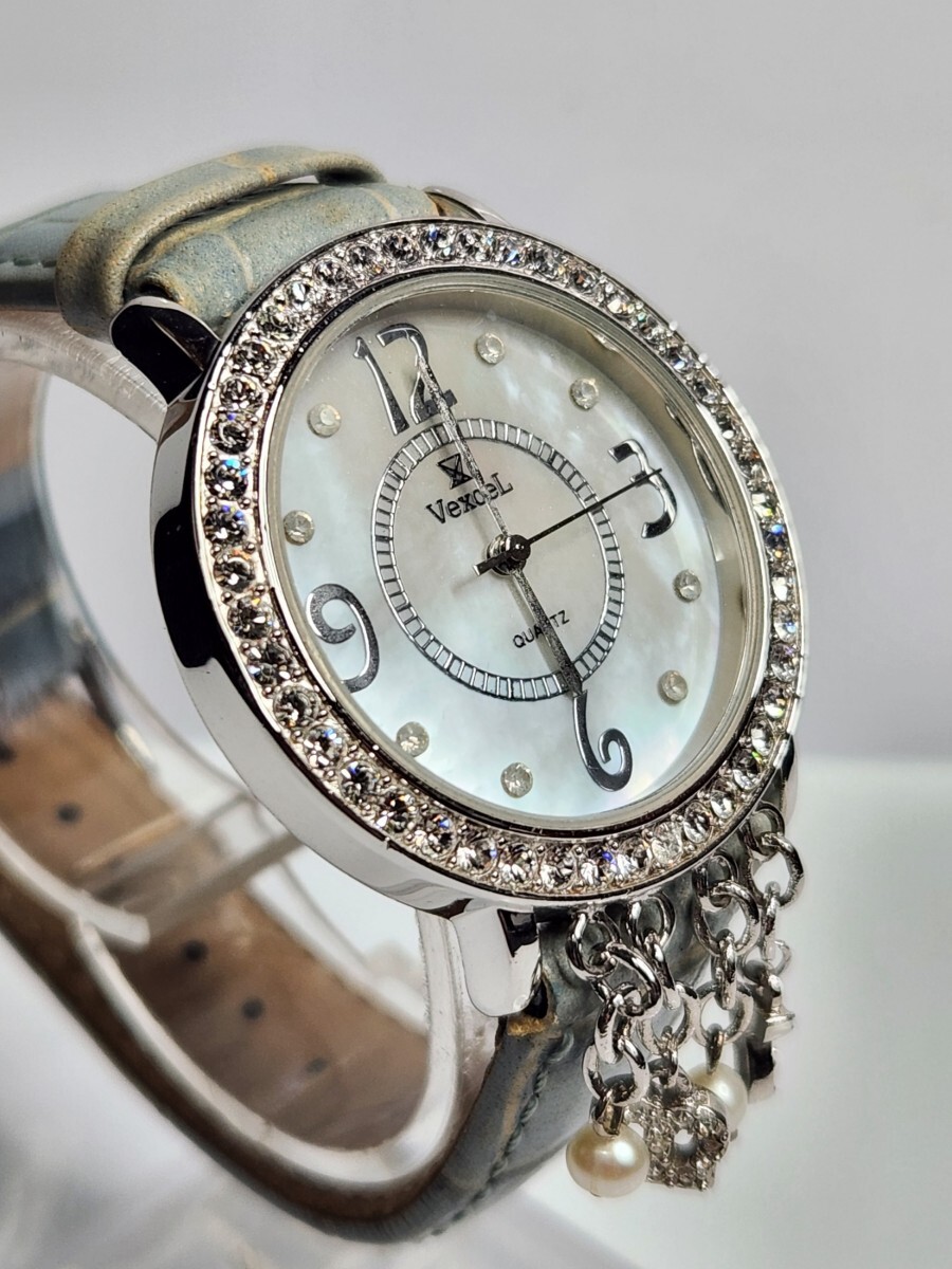 V новый товар не использовался /VEXCEL / Swarovski женские наручные часы часы 3 стрелки кварц White Butterfly . циферблат ювелирные изделия циркон натуральная кожа ремень V новый товар не использовался /VEXCEL / Swarovski женские наручные часы часы 3 стрелки кварц White Butterfly . циферблат ювелирные изделия циркон натуральная кожа ремень