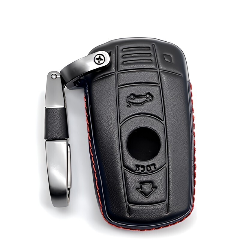 即決新品 BMW 牛本革 レザー スマートキーケース キーカバー アクセサリー 5シリーズ E60 E61 6シリーズ E63 E64 X1 E84 X5 E70 X6 E71