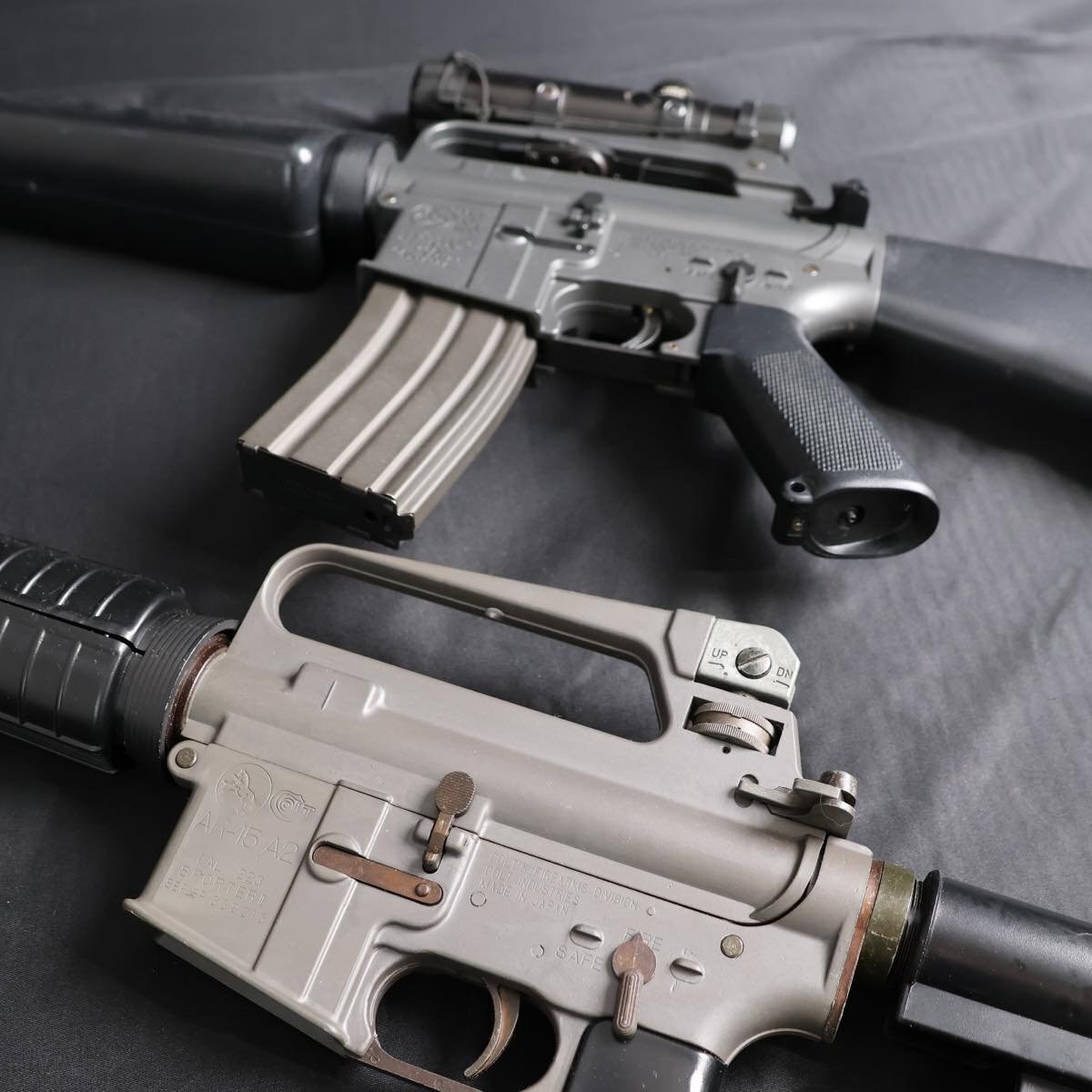 超希少☆JAC製 M16A1 COLT AR-15 (ジャンク品 )ガスガン JAC ジャンク COLT AR-15 電動ガン ガスガン 3丁セット #16119