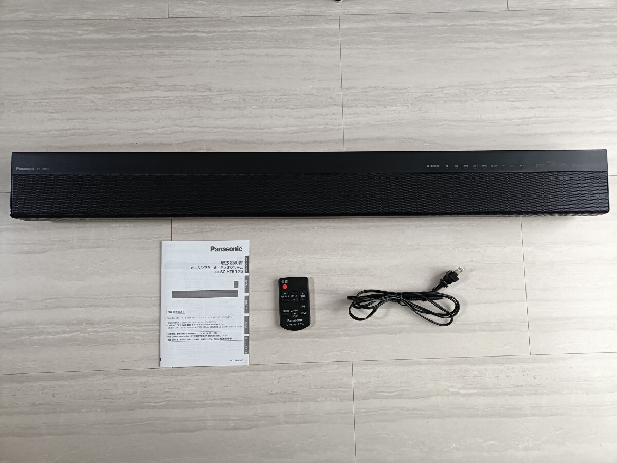 【美品】Panasonic シアターバーSC-HTB175 ホームシアターオーディオシステム Bluetooth テレビ音響 サウンドバー 映画