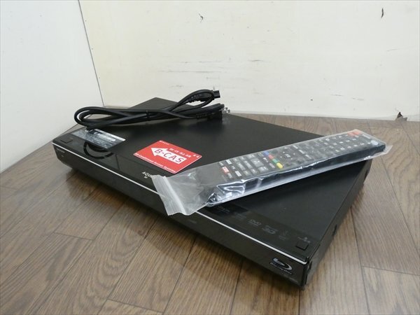 1TB☆12年☆シャープ/SHARP/AQUOS☆HDD/BDレコーダー☆BD-W1100☆リモコン付☆2番組同時録畫☆3D対応機 管SA8053