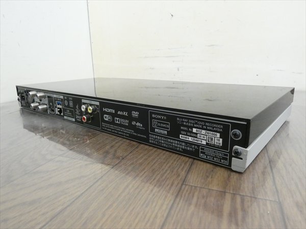 1TB☆16年☆ソニー/SONY☆HDD/BDレコーダー☆BDZ-ZW1000☆リモコン付☆2番組同時(shí)録畫☆3D対応機(jī) 管CX32456