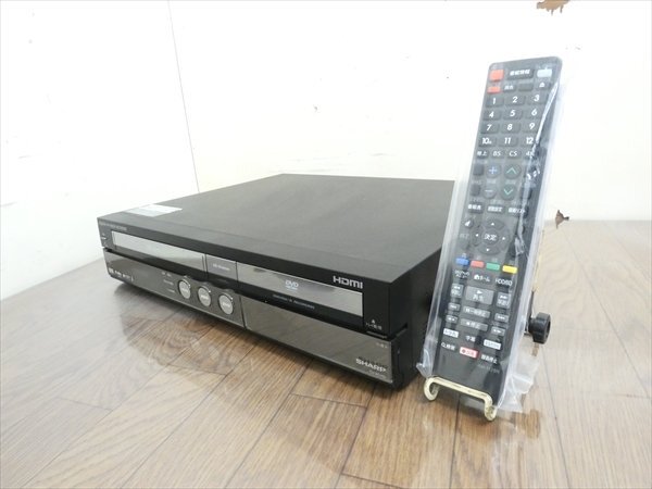 シャープ/SHARP☆HDD/DVDレコーダー/VHS☆DV-ACV52☆リモコン付 管CX32519