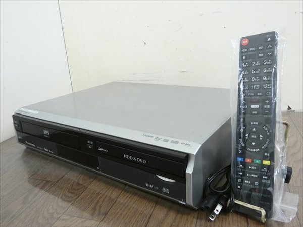 パナソニック/DIGA☆HDD/DVDレコーダー/VHS☆DMR-XP21V☆リモコン付 管CX32553