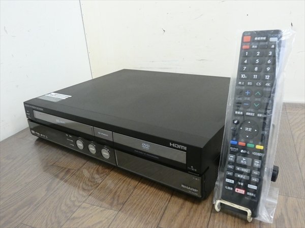 シャープ/SHARP☆HDD/DVDレコーダー/VHS☆DV-ACV52☆リモコン付 管CX32554