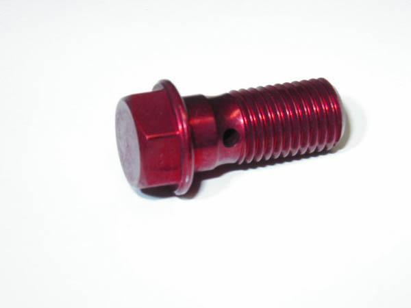 アルミバンジョーボルト　シングル１，２５ｍｍ ２個(gè)ホンダ赤