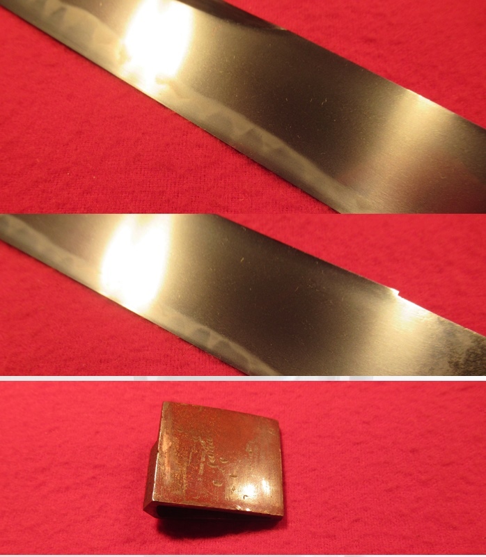 ★★脇差寸伸び短刀?大坂月山貞吉門（剣龍子貞晴造?慶應(yīng)元歳五月）研ぎ済★★