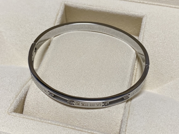 Roman Titanium bracelet ブレスレット ローマンインデックス バングル ダイヤモンド[検索 ロレックス デイトジャスト デイトナ IWC]