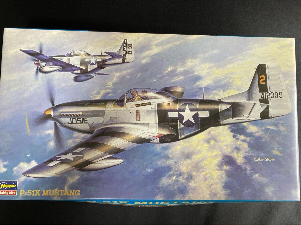 (B) [B-7571/2]Hasegawa 1/48 P-51K Mustang пластиковая модель не собран 