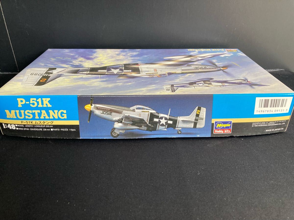 (B) [B-7571/2]Hasegawa 1/48 P-51K Mustang пластиковая модель не собран 