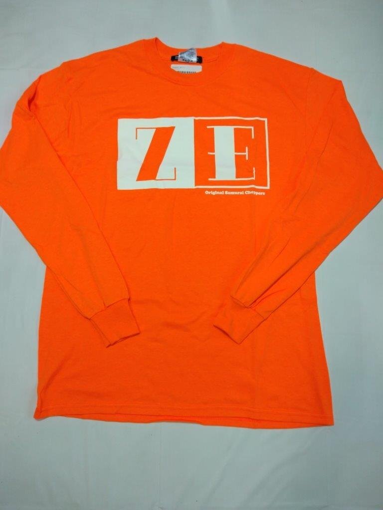 【長期在庫特価！】ゼロエンジニアリング ロングスリーブ ZE ロゴ 長袖Tシャツ オレンジ/Lサイズ PLOT正規(guī)品 新品