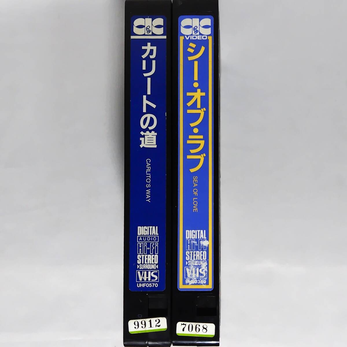 送料無料☆　カリートの道　/　シー・オブ・ラブ　VHS 2巻セット　日本語字幕版　レンタル落ち　アル・パチーノ　映画　ビデオ