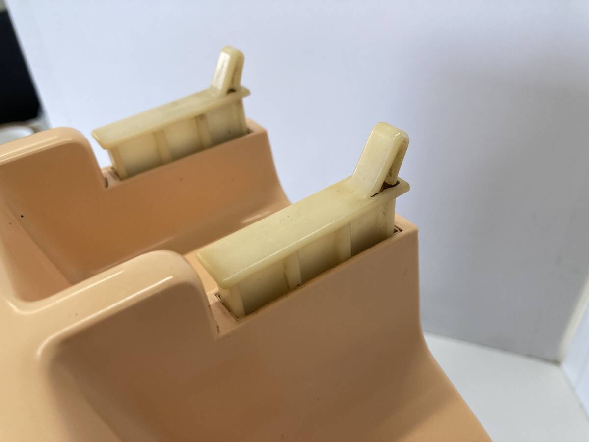 c100 NTT 公衆電話 675P-VB ピンク電話 プッシュ式公衆電話 日本電信電話 昭和 レトロ コレクション ※ジャンク 動作未確認 汚れ傷有_画像6