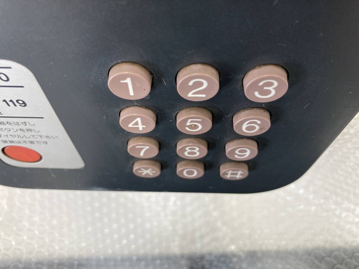 c100 NTT 公衆電話 675P-VB ピンク電話 プッシュ式公衆電話 日本電信電話 昭和 レトロ コレクション ※ジャンク 動作未確認 汚れ傷有_画像10
