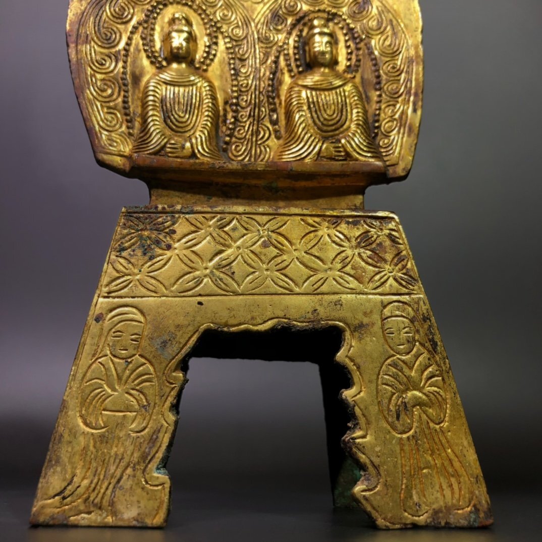 安】北斉時代 銅鍍金彫 仏像 仏龕 極細工 寺寶 廃寺買取 仏教古