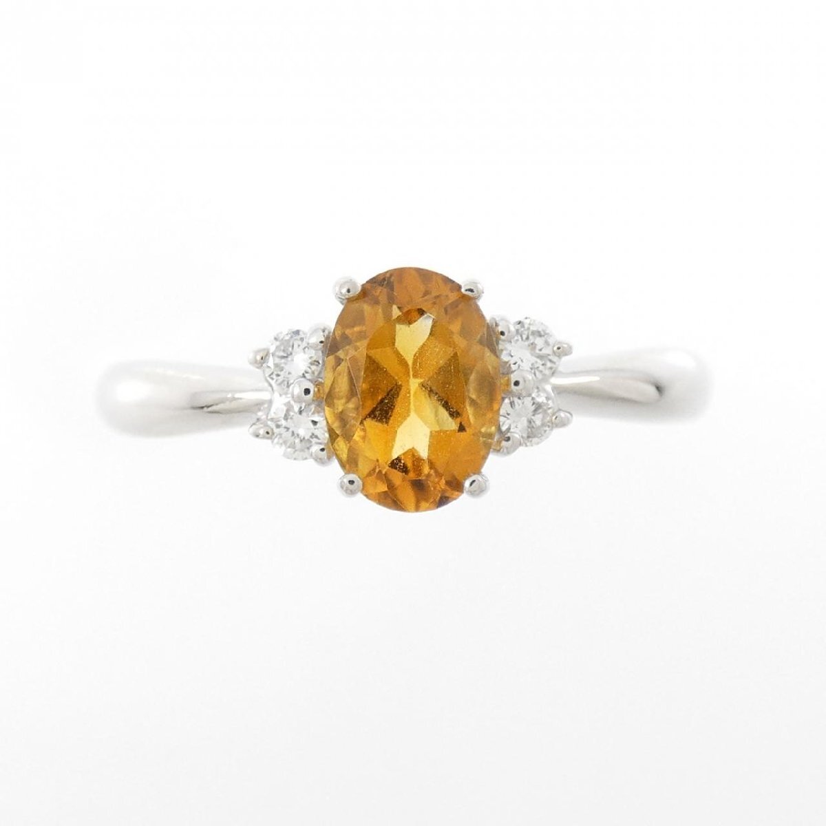 PT900 シトリン リング 0.69CT