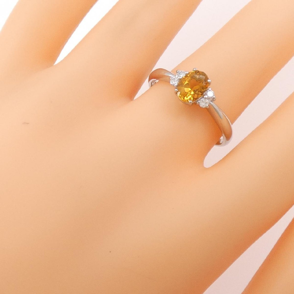PT900 シトリン リング 0.69CT