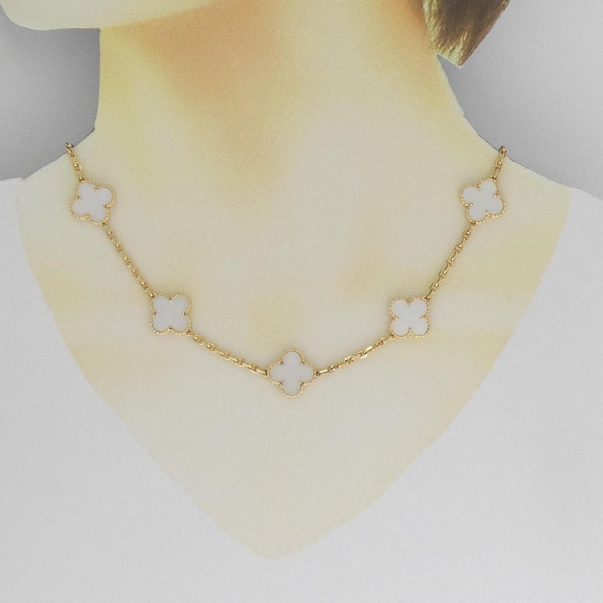  Van Cleef & Arpels Vintage aru рукоятка bla10 узор колье 