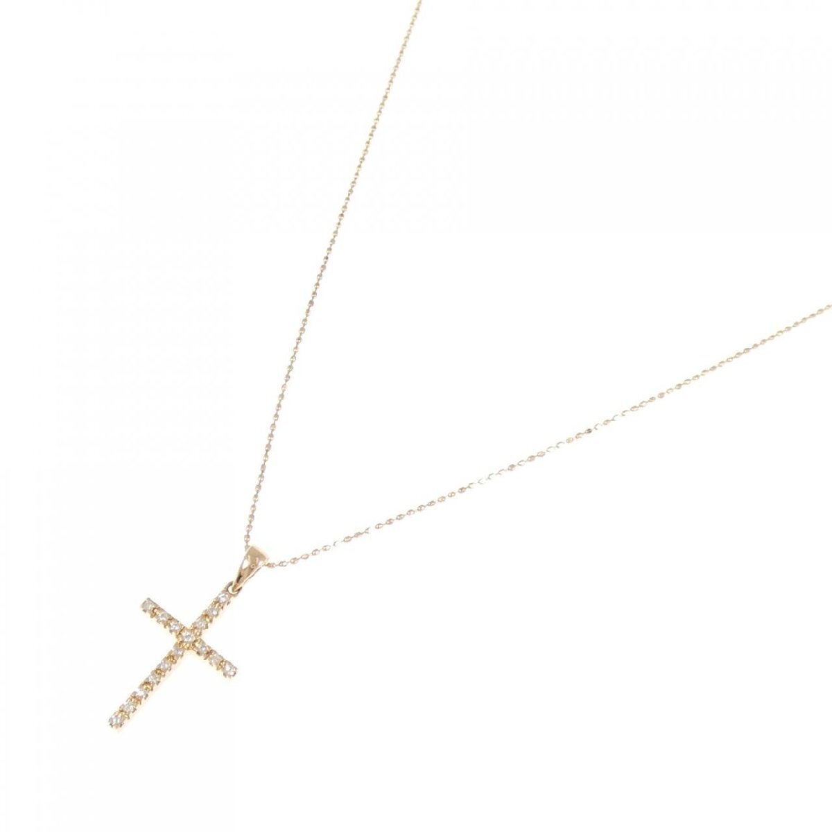 フォリフォリ クロス ダイヤモンド ネックレス 0.11CT