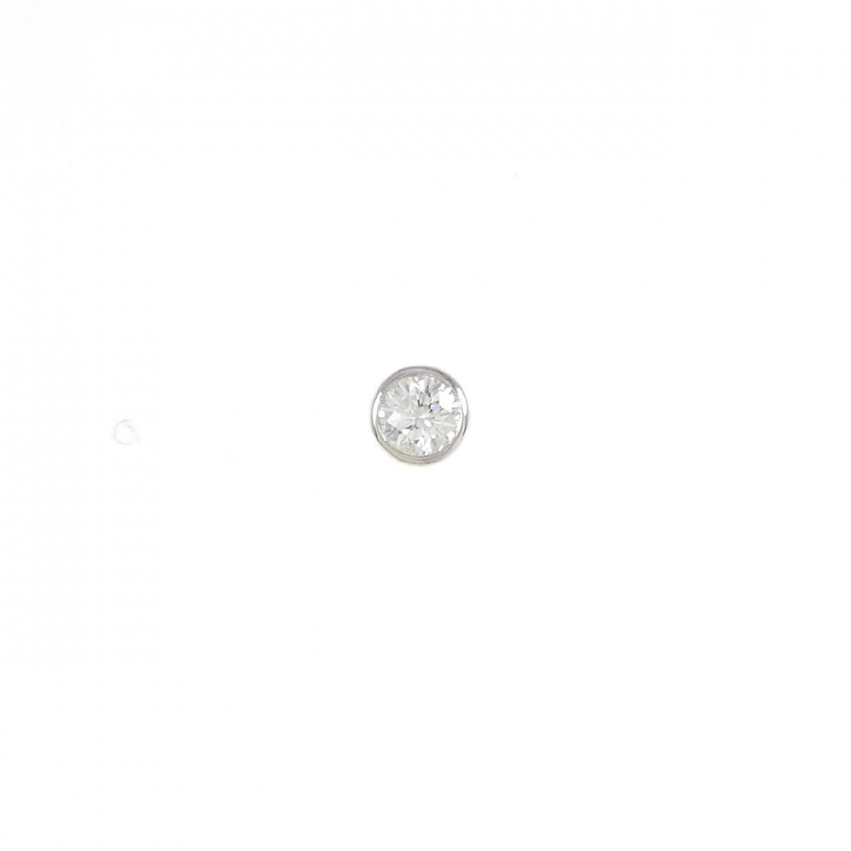 【リメイク】PT900 ダイヤモンド ピアス 0.315CT F SI2 Good 片耳