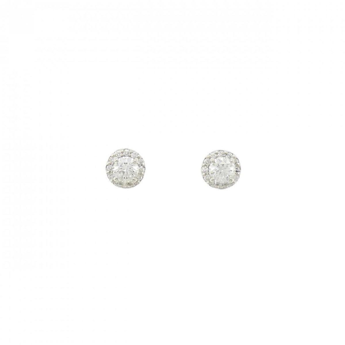 【リメイク】PT900/ST ダイヤモンド ピアス 0.206CT 0.219CT E SI1 EX
