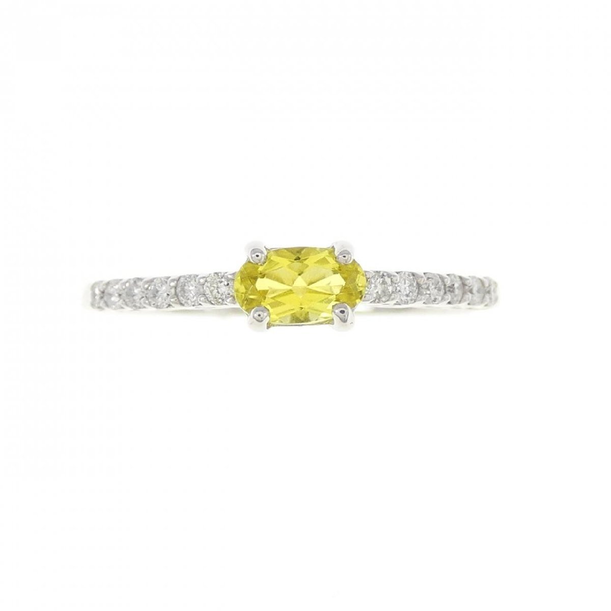 K18WG トルマリン リング 0.24CT