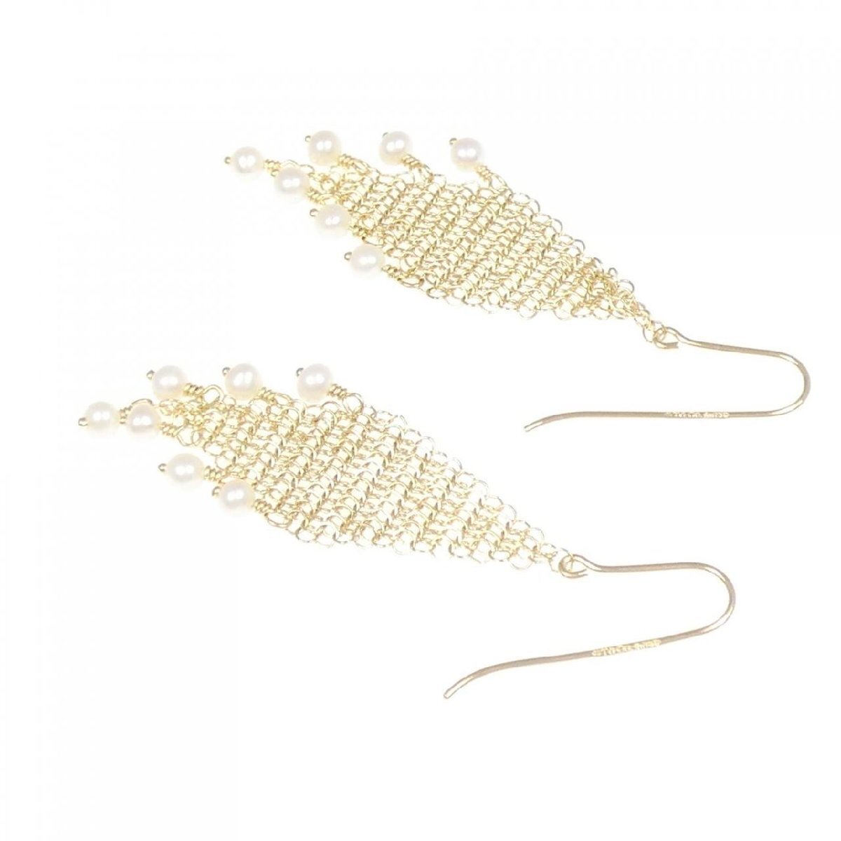 ティファニー メッシュ フリンジ ピアス_画像3