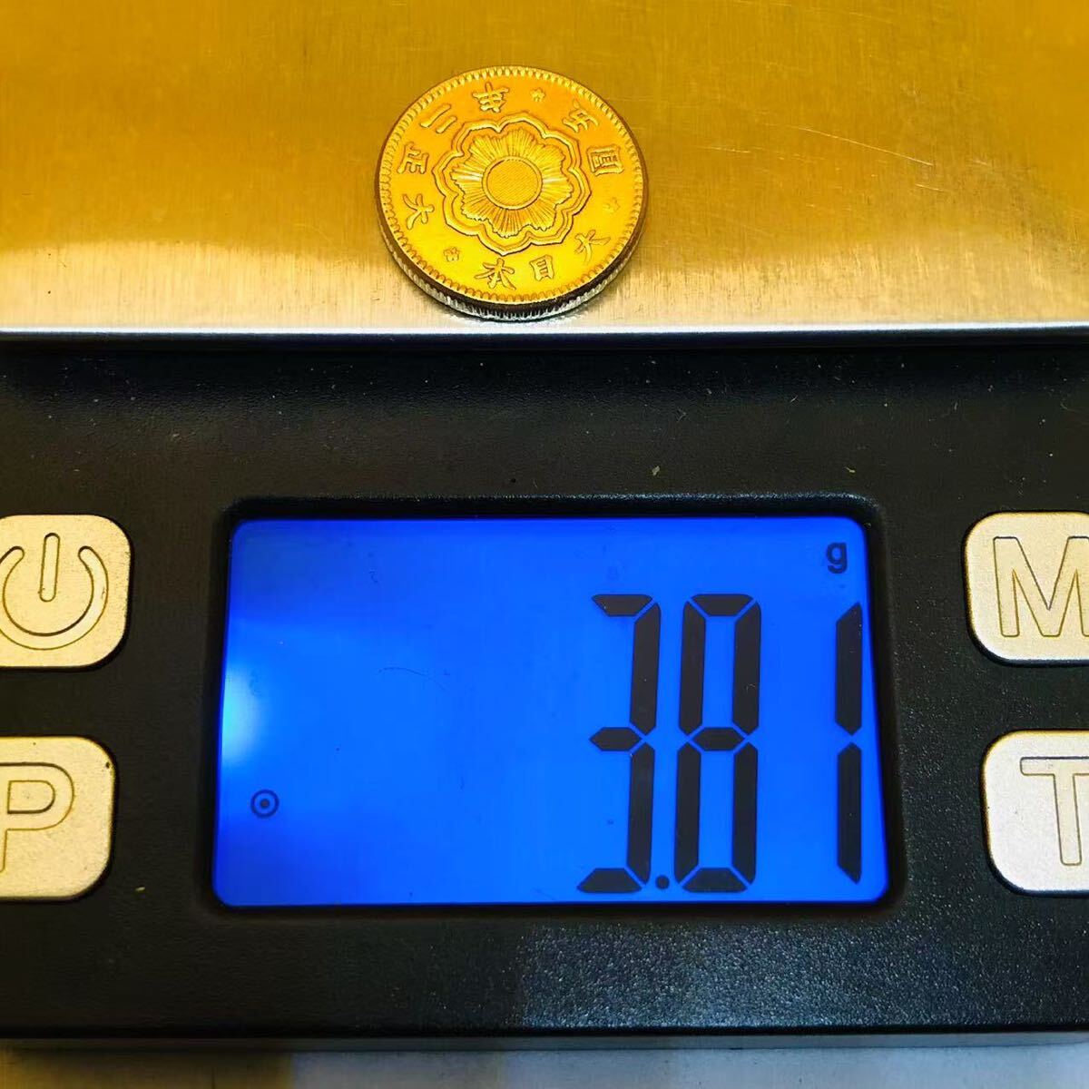 古銭 コイン 旧大日本 大正二年 五圓金貨 菊花紋 極美品