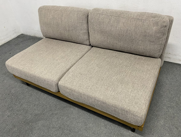 ジャーナルスタンダードファニチャー LILLE 2Pソファ アッシュ材 カバーリング オットマン ベージュ 中古家具 店頭引取歓迎 R9666