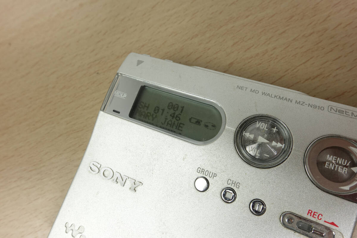 SONY MZ-N910 * ソニーMDレコーダー プレイヤー NetMD