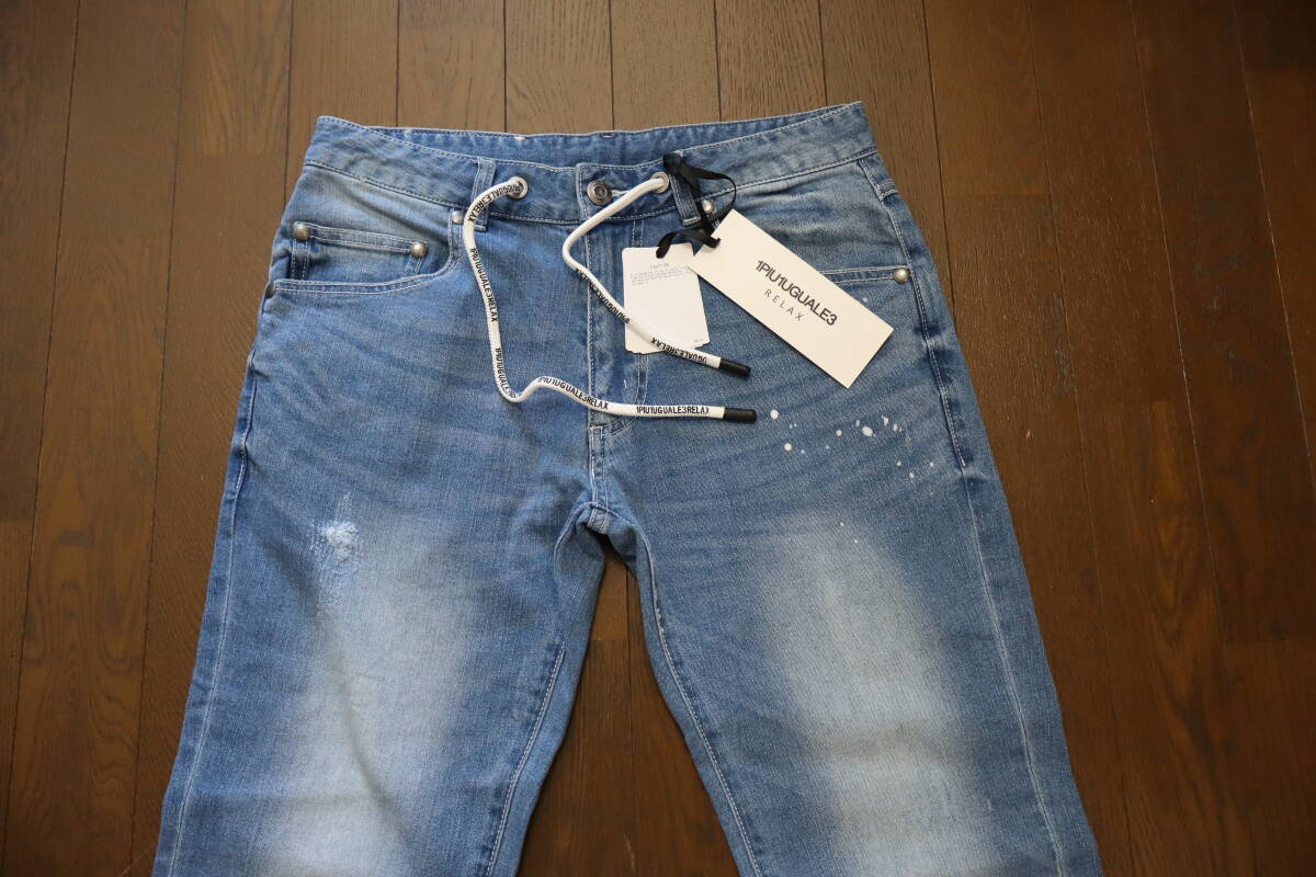 *1PIU1UGUALE3 RELAX/unopyu Uno ug.-retore* не использовался 1 иен старт!! Vintage Like Denim размер :M прекрасный ножек модный лето 