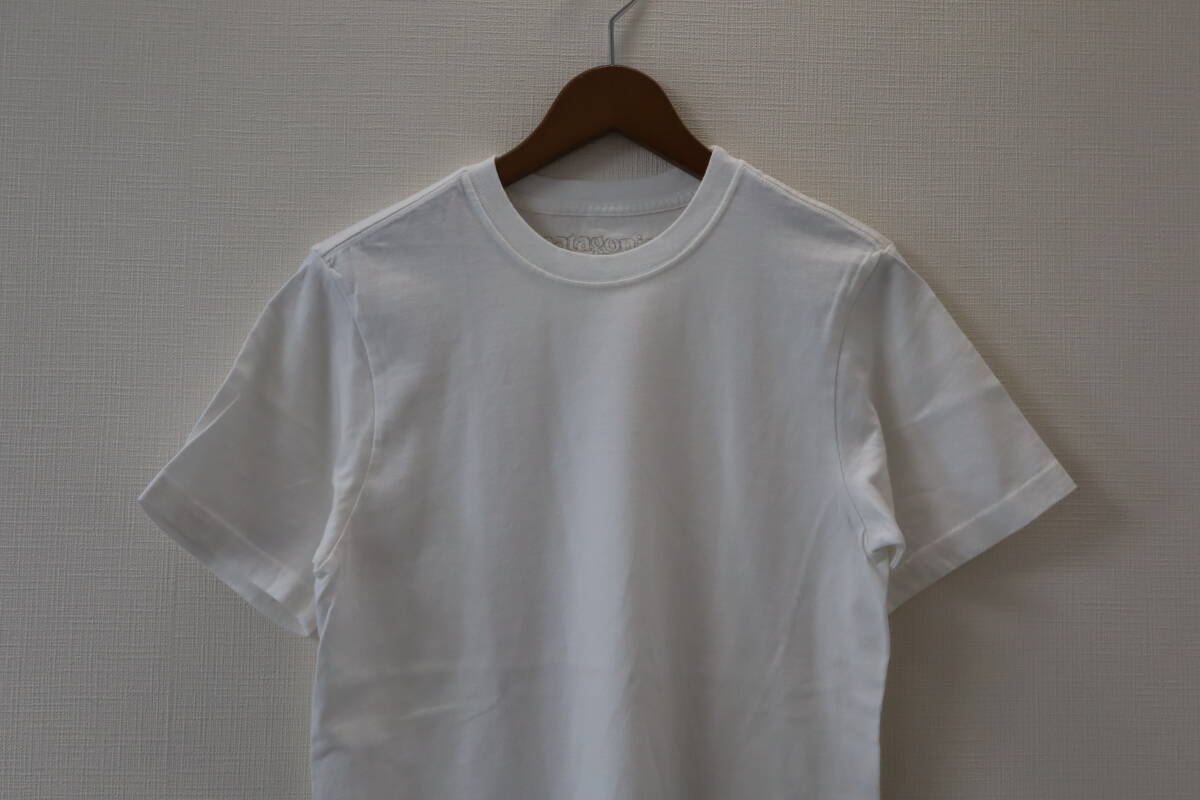 ☆Patagonia/パタゴニア☆未使用 オーガニックコットンＴシャツ サイズ：XS ホワイト アウトドア レジャーアクティブ 