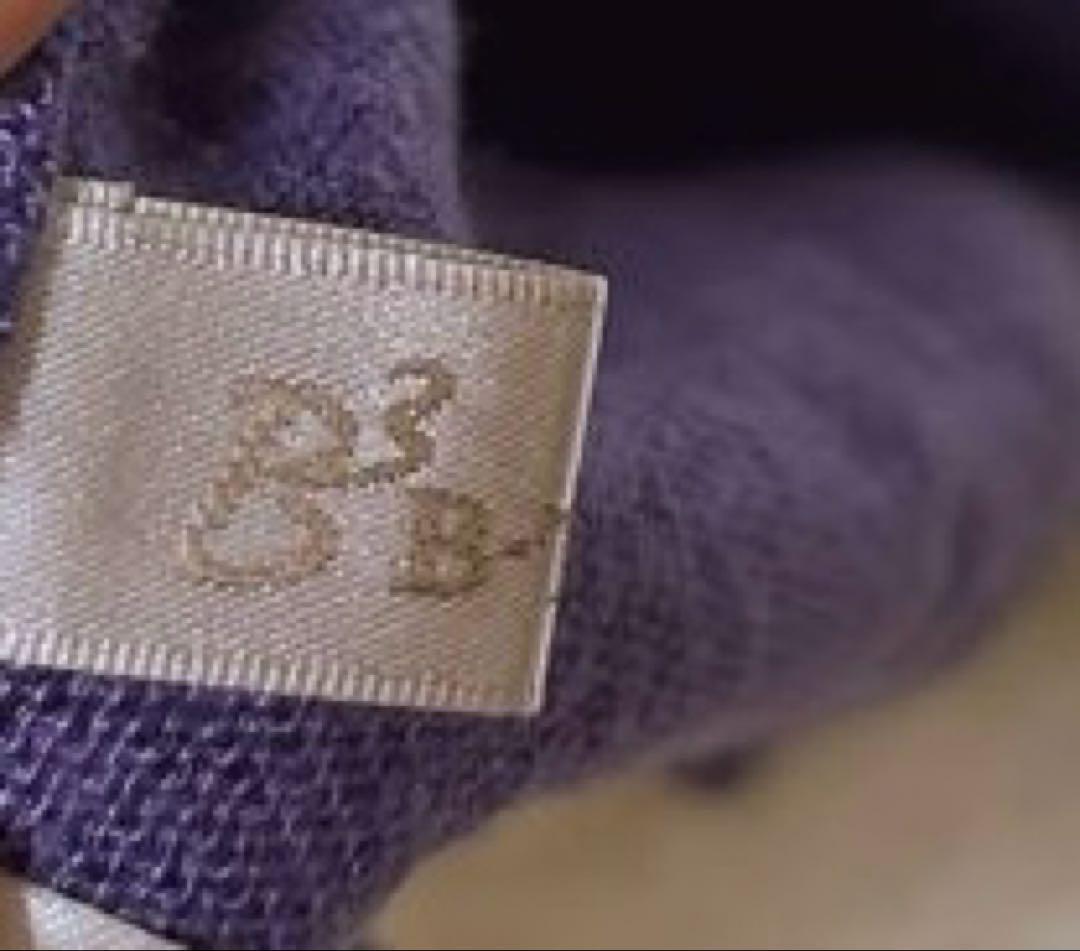 3540ビースリー【L】タートルネックニット 長袖　薄手　リブニット　ナイロン_画像5