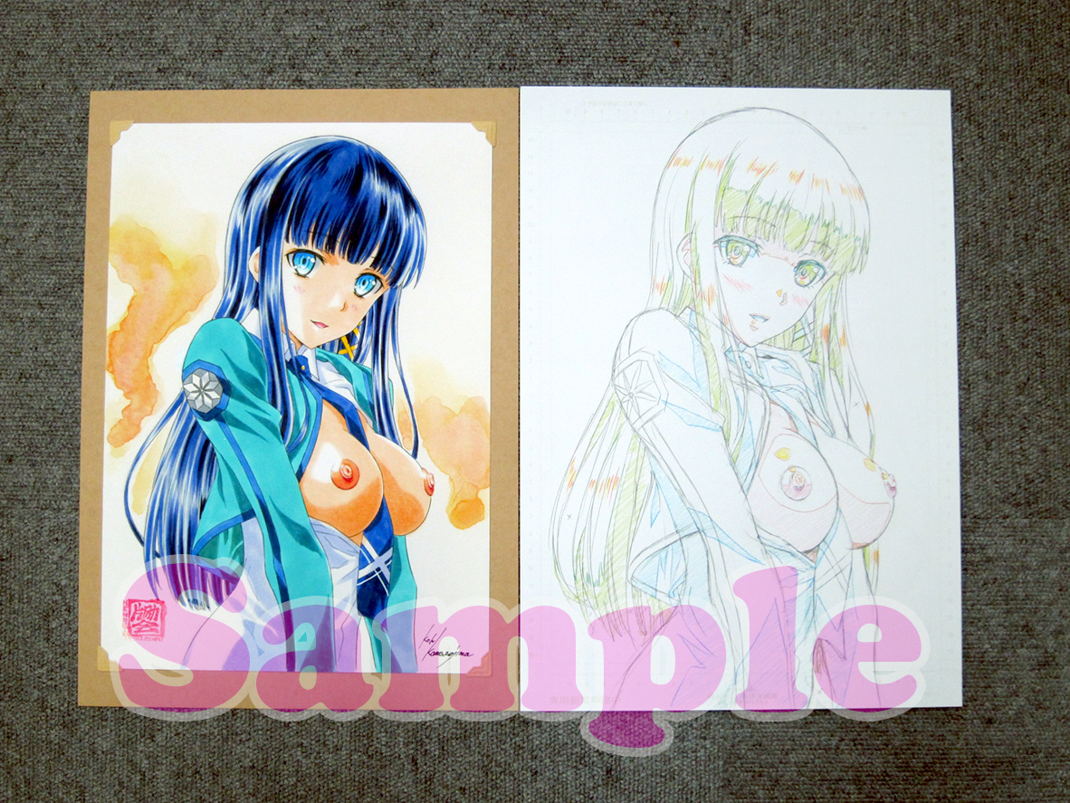 【片勵(lì)會(huì)】「深雪 / 制服NUDE」コミケ用色紙?jiān)嫞欹抓辚?署名捺印入り)