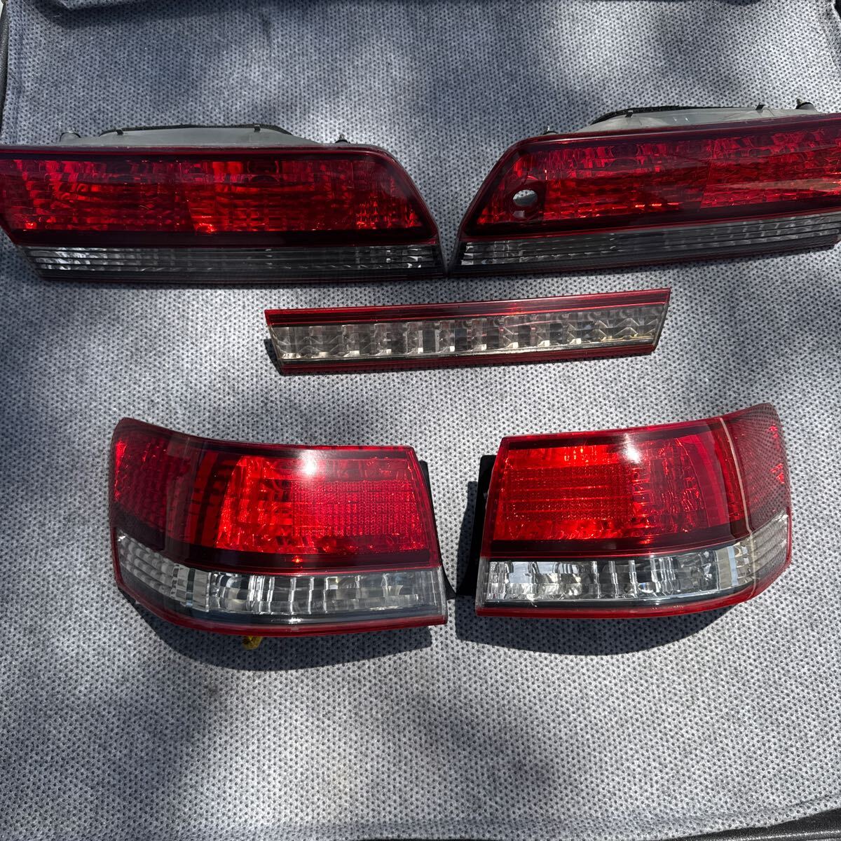  супер редкий!!! JZX100 Mark Ⅱ Mark 2 Tourer V более поздней модели, оригинальные TOYOTA печать ввод!! задние фонари задний фонарь tail (T-015)