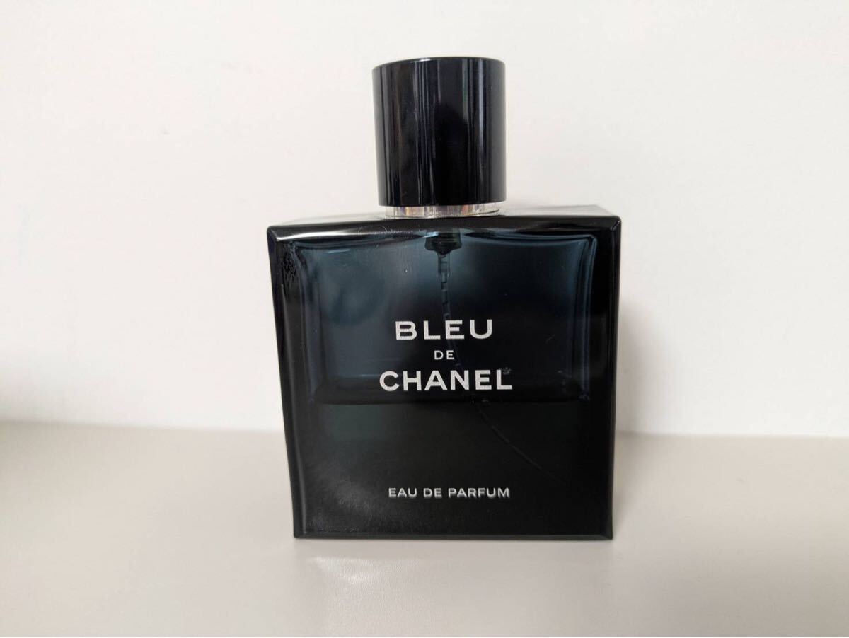 BLEU DE CHANEL ブルードゥシャネル EDP 50ml 香水 約4割殘 ボトル傷あり　Eau de Parfum 50ml - Used Bottle Damaged 40% Left 香水