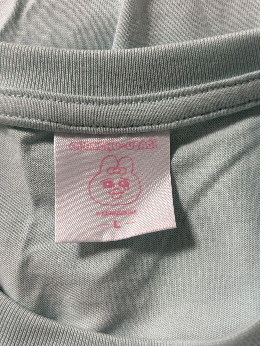 GU × おぱんちゅうさぎ コラボTシャツ Lサイズ ミントグリーン　Opanchu Usagi Collab T-shirt Mint Green Size L ユニセックス