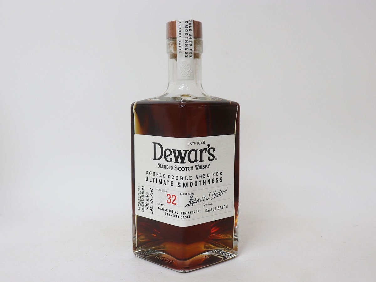 ★デュワーズ 32年 ダブルダブル エイジド アルティメット スムースネス スモールバッチ 32年 Dewar's *箱付［度數(shù):46% 內(nèi)容量:500ml］