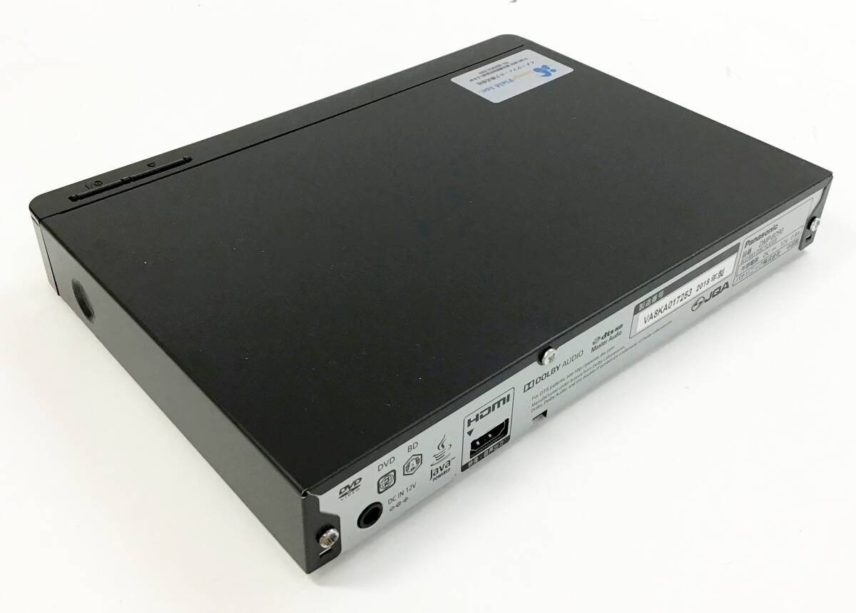通電OK Panasonic ブルーレイディスクプレーヤー DMP-BD90-K 2018年制 ブラック/黒 リモコン 説明書 箱付き 映像機(jī)器 パナソニック