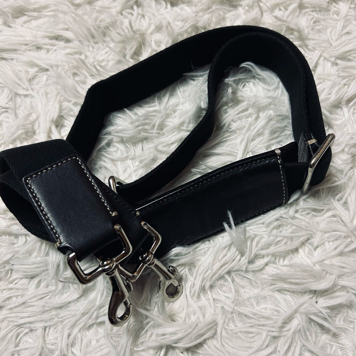  превосходный товар COACH Coach портфель портфель большая сумка ручная сумка плечо ..2way сумка на плечо парусина кожа черный чёрный 
