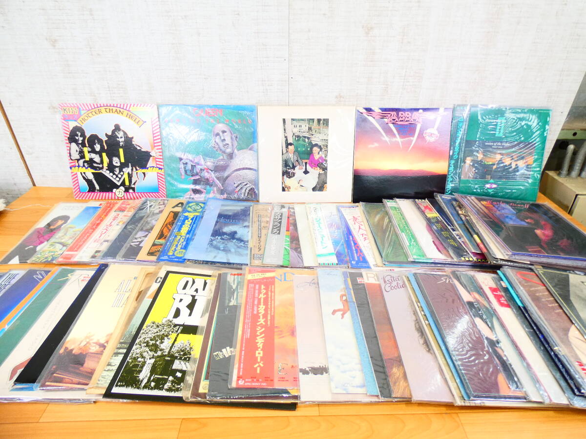●洋楽 ロック?ポップス LPレコード 約60枚まとめて① キッス/クイーン/レッドツェッペリン/アバ/デュランデュラン ※ジャンク品 ＠120