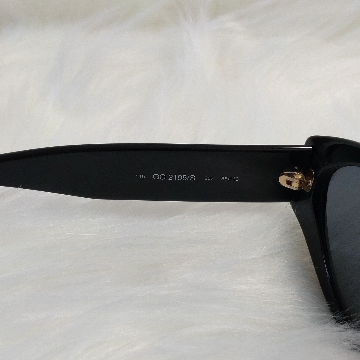 1円～■上美品■GUCCI グッチ サングラス GG2195 インターロッキング ゴールドロゴ ブラックフレーム イタリア制 アイウェア 