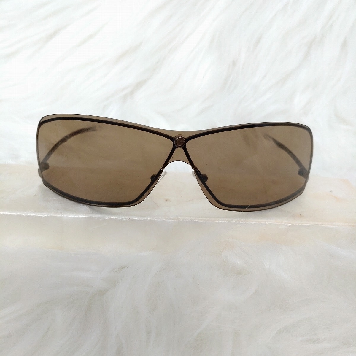 1円～■良品■GUCCI グッチ サングラス GG1709/S メタルフレーム Gロゴ メンズ レディース ブラウン系