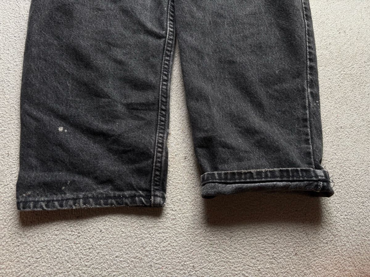 リーバイス550 USA-Levis ブラックデニム W38 フェードブラック USA製 90s Levi's 550 Black Denim Pants 黒 W38×L27 リーバイス