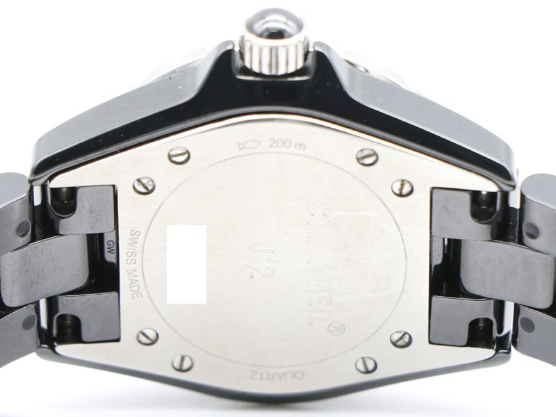 【 シャネル CHANEL 】 腕時(shí)計(jì) J12 H3828 インテンスブラック 33mm ワンショットモデル セラミック クォーツ レディース 箱 新著 70347-1