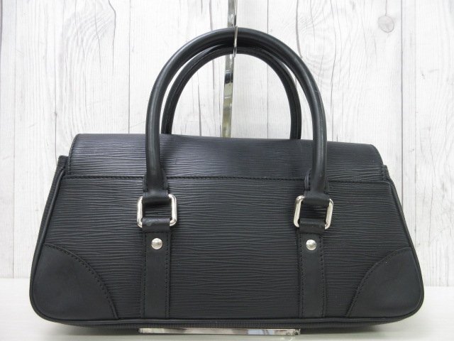 極美品 LOUIS VUITTON ルイヴィトン エピ セギュールPM ノワール ハンドバッグ バッグ M58822 レザー 黒 85861Y
