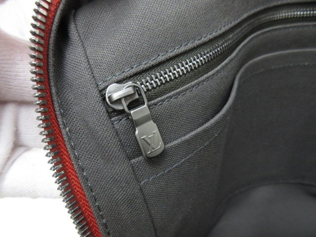 極美品 LOUIS VUITTON ルイヴィトン ダミエアンフィニ PDV フュージョン ビジネスバッグ バッグ N41143 レザー A4可 メンズ 85856Y