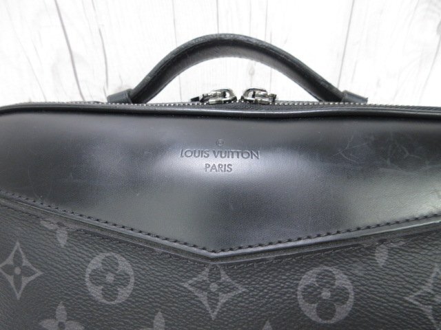 極美品 LOUIS VUITTON ルイヴィトン モノグラム エクリプス バムバッグ ボディバッグ ショルダーバッグ バッグ M42906 黒 メンズ 85796