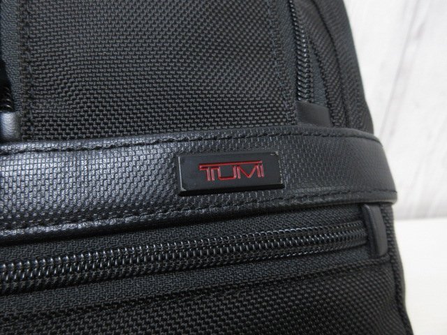 極美品 TUMI トゥミ ビジネスバッグ ショルダーバッグ リュックサック バッグ ナイロン×レザー 黒 A4収納可 3WAY メンズ 86397